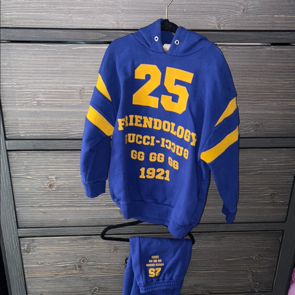 Kids Blue and Yellow Hoodie Set